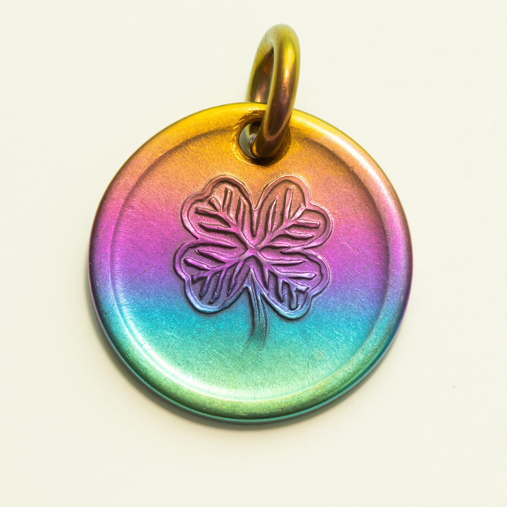 Lucky Rainbow Penny Necklace or Keychain, Niobium | Charms & Pendants | Wiccan Center