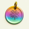 Lucky Rainbow Penny Necklace or Keychain, Niobium | Charms & Pendants | Wiccan Center