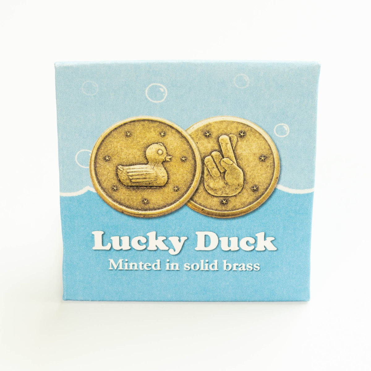 Lucky Duck Coin in Brass | Artwork | Wiccan Center