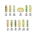 Birthstone Spacer,Spacer for Necklace, birthstone Charm Pendant, Sku#LX977 | Beads | Wiccan Center