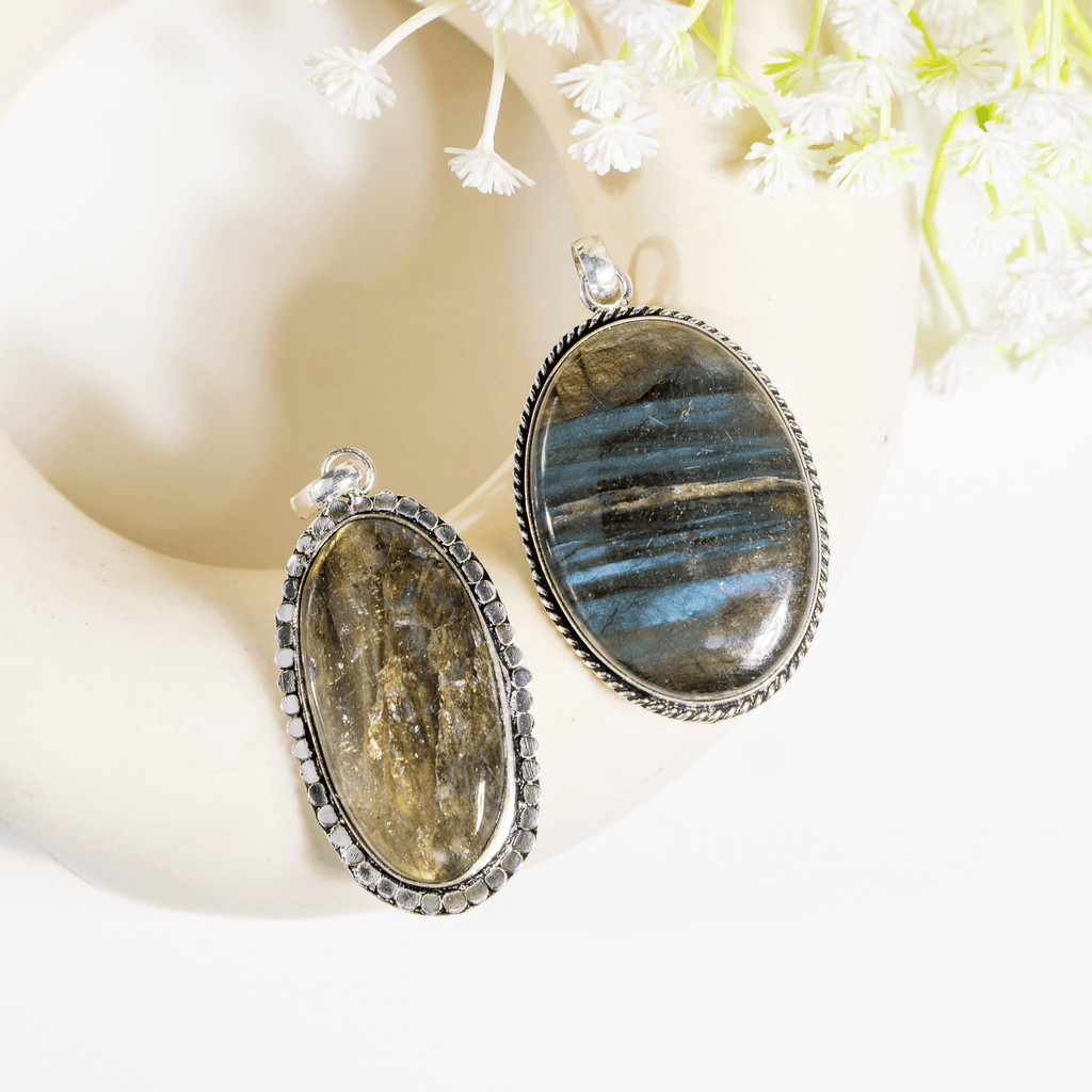 Labradorite Pendants – Natural Crystal Pendants Healing Gemstone Pendants