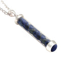 Lapis Gem Power Vial Pendant for Self Awareness | Gem Power Vials | Wiccan Center