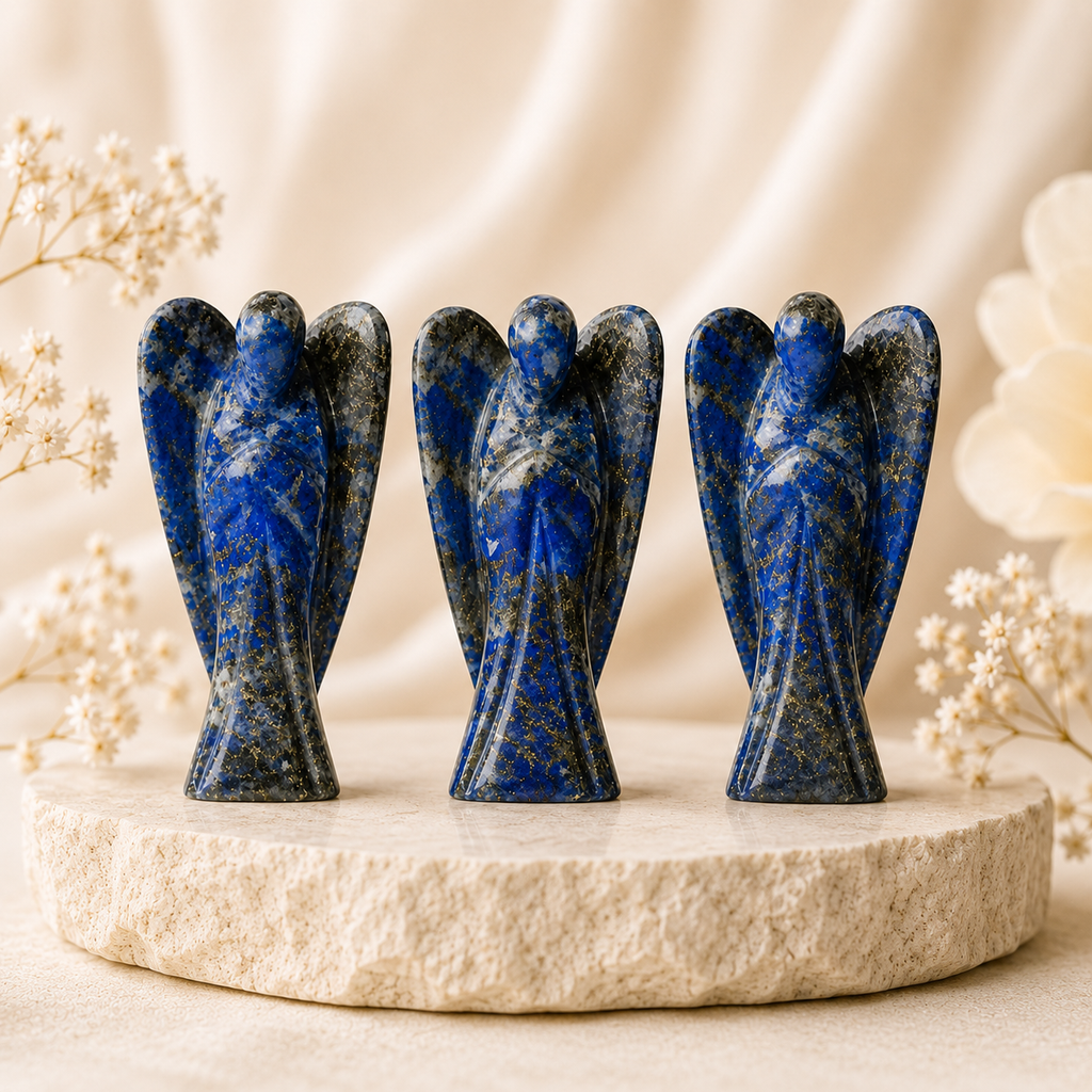 Lapis Lazuli Crystal Angel Pocket Guardian