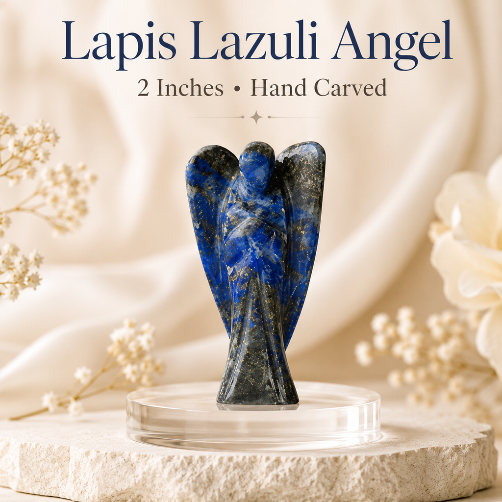 Lapis Lazuli Crystal Angel Pocket Guardian