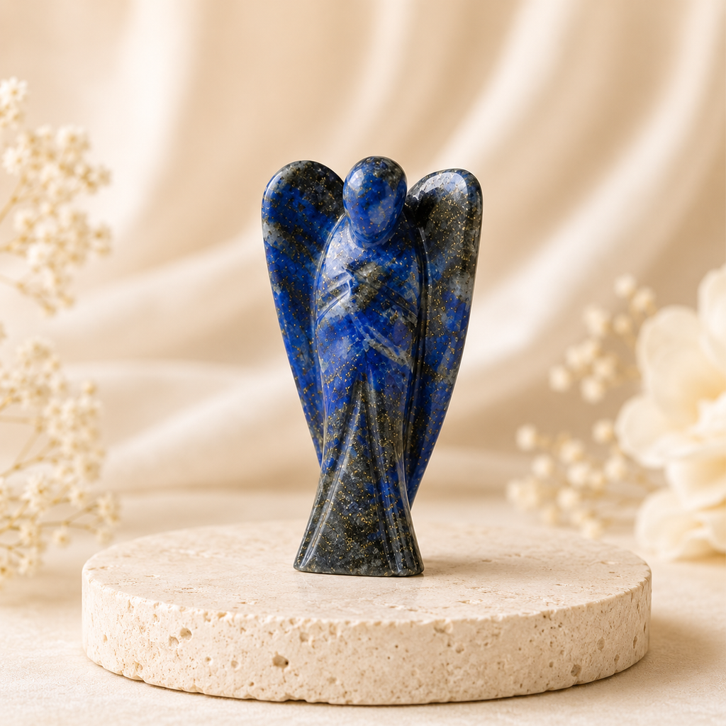 Lapis Lazuli Crystal Angel Pocket Guardian