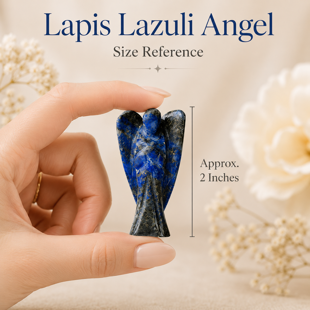 Lapis Lazuli Crystal Angel Pocket Guardian