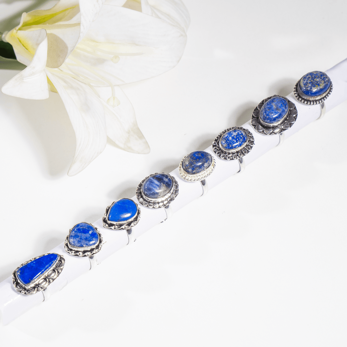 Lapis Lazuli rings – Gemstone rings Natural Crystal Healing Jewelry Collection