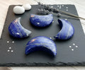 Lapis Lazuli Crescent Moon Carving | Home & Living > Home Decor > Home Accents > Rocks & Geodes | Wiccan Center