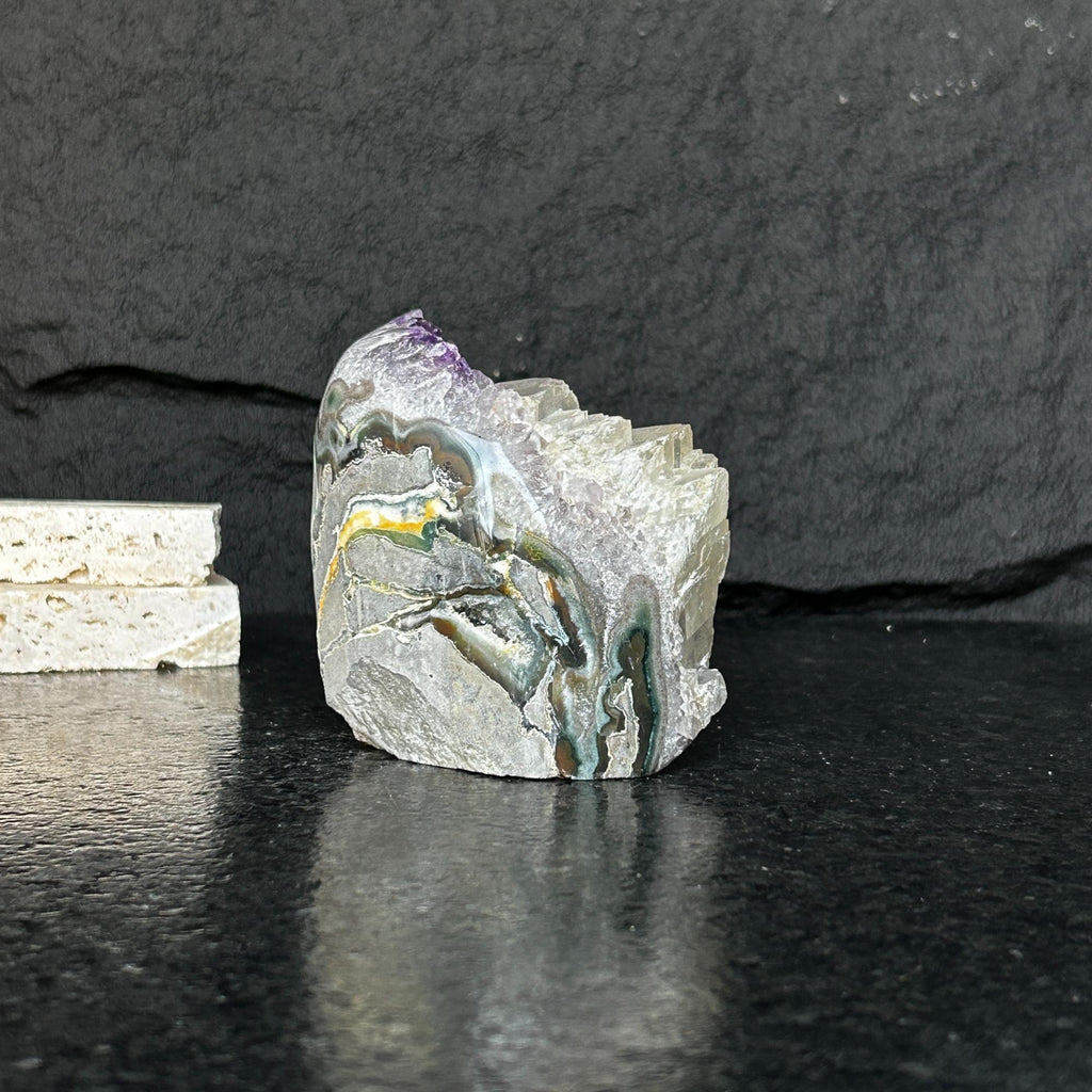 Large Amethyst geode Unique raw dark huge crystal cluster | Amethyst Geodes | Wiccan Center