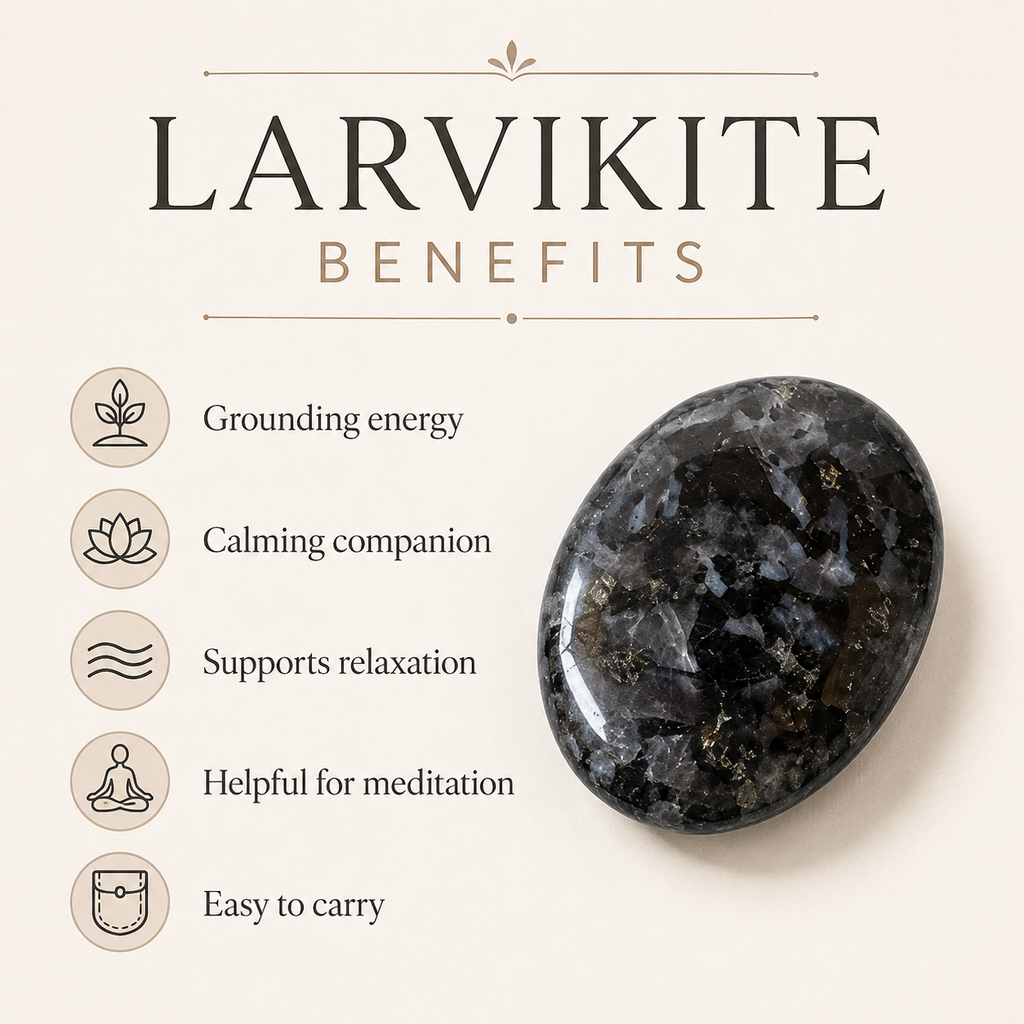 Larvikite Pocket Stones (Breaking Addictions and Clairvoyance )