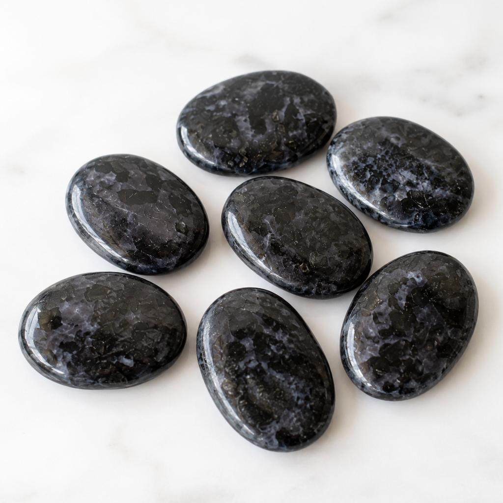 Larvikite Pocket Stones (Breaking Addictions and Clairvoyance )