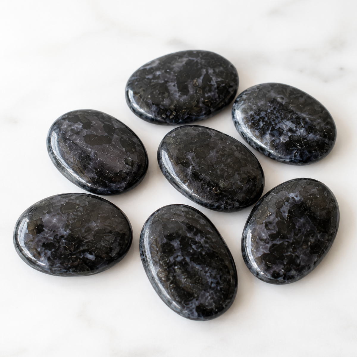 Larvikite Pocket Stones (Breaking Addictions and Clairvoyance )