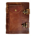 Soft Leather Journal with Two Latch Closures | Journal | Wiccan Center