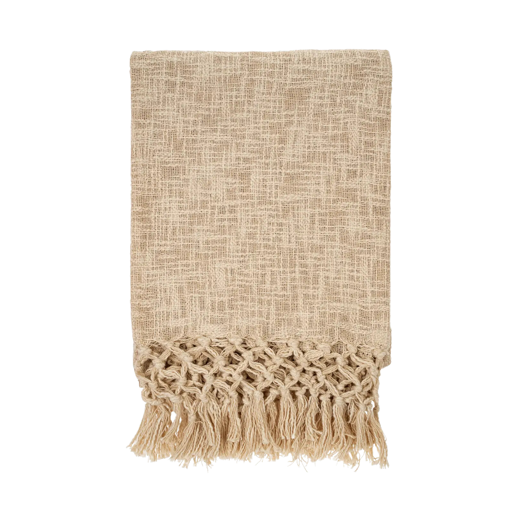 Leela Braided Tassel Throw Blanket | Throw | Wiccan Center