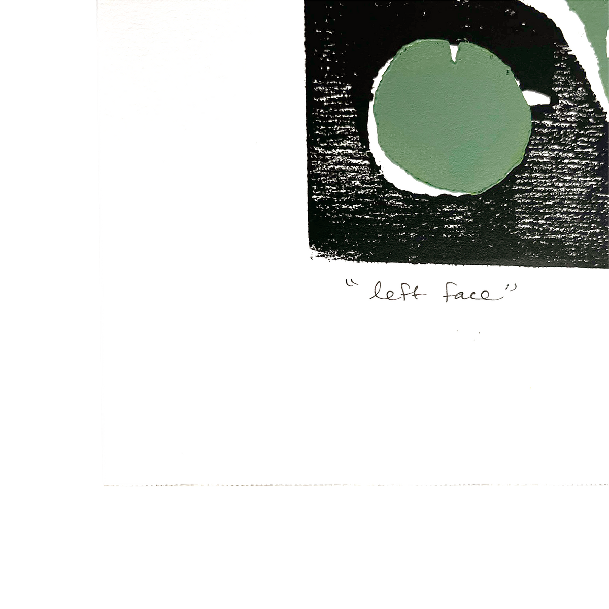 Left Face Block Print