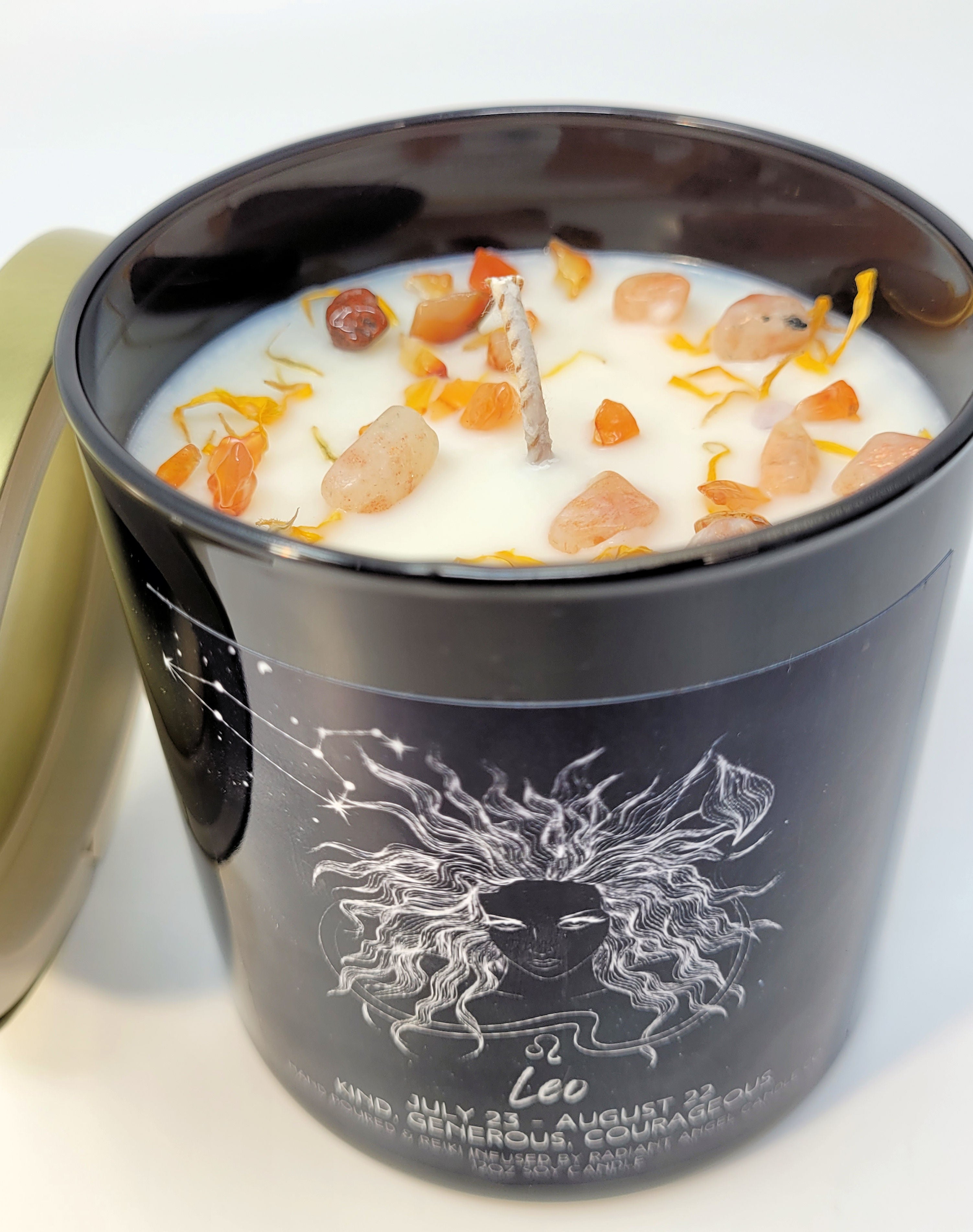 The Zodiac Goddess Line- Scented Crystal Candles | Candle | Wiccan Center