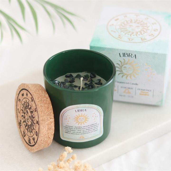 Scented Zodiac Crystal Candle | | Wiccan Center