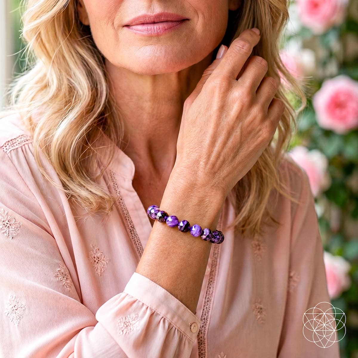 Unshakeable Intuition - Rare Siberian Charoite Bracelet | Bracelet | Wiccan Center