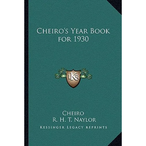 Cheiro's Year Book for 1930 - Paperback | Books | Wiccan Center
