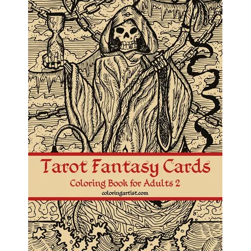 Tarot Fantasy Cards Coloring Book for Adults 2 - Paperback | Books | Wiccan Center