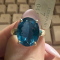 Sterling Silver London Blue Topaz “Depth of Soul” Ring (Size 7) | Rings | Wiccan Center