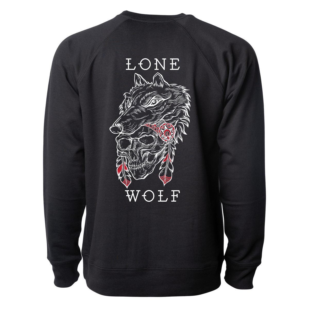 Lone Wolf Long Sleeve RED | | Wiccan Center