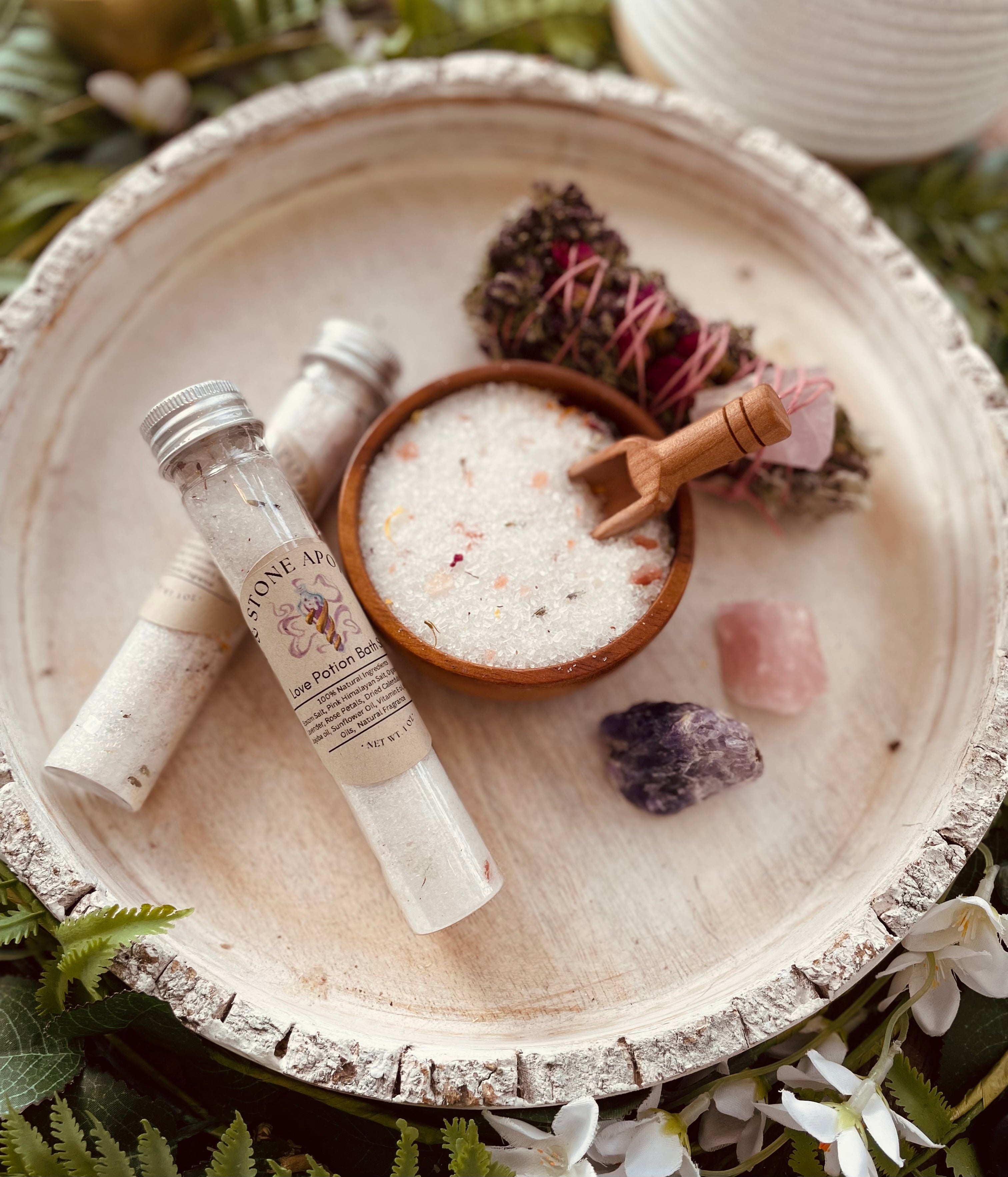 Love Potion Herbal Bath Salt Tube | Body Care & Wellness | Wiccan Center