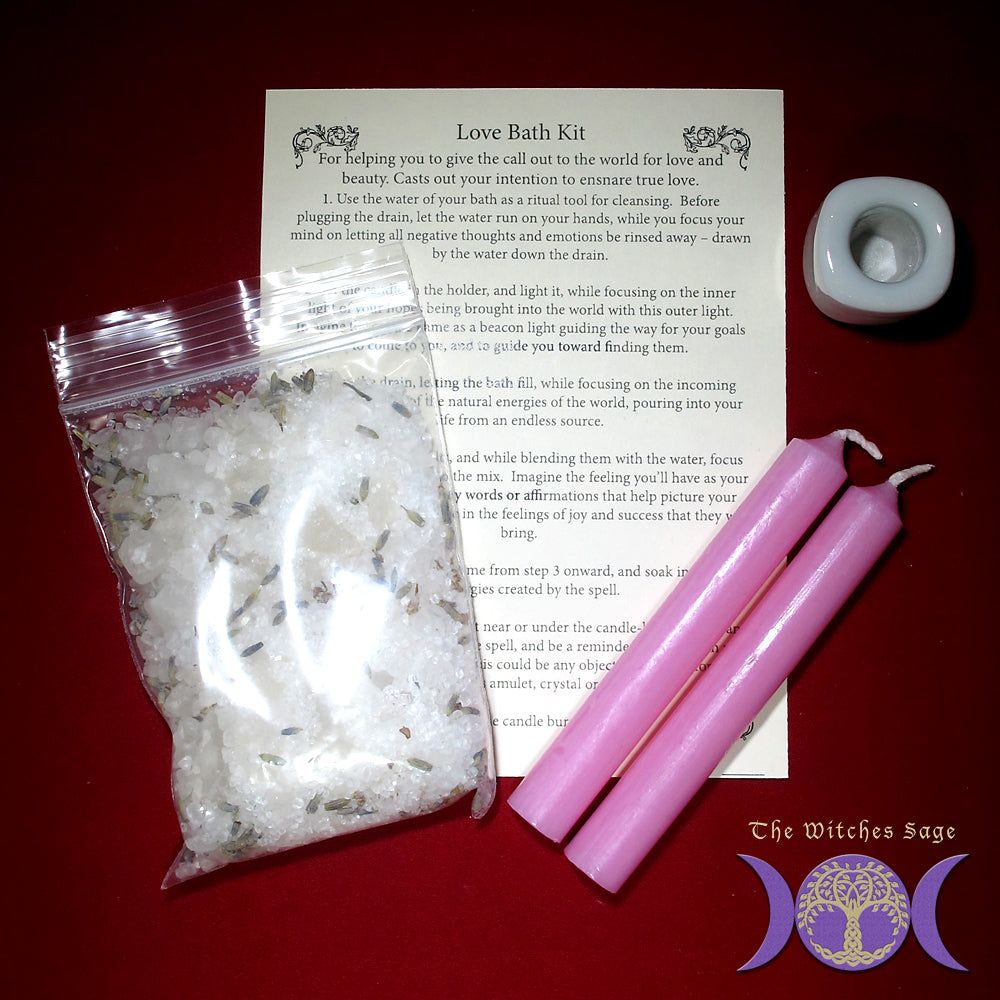 Love bath kit | Bath Salts | Wiccan Center