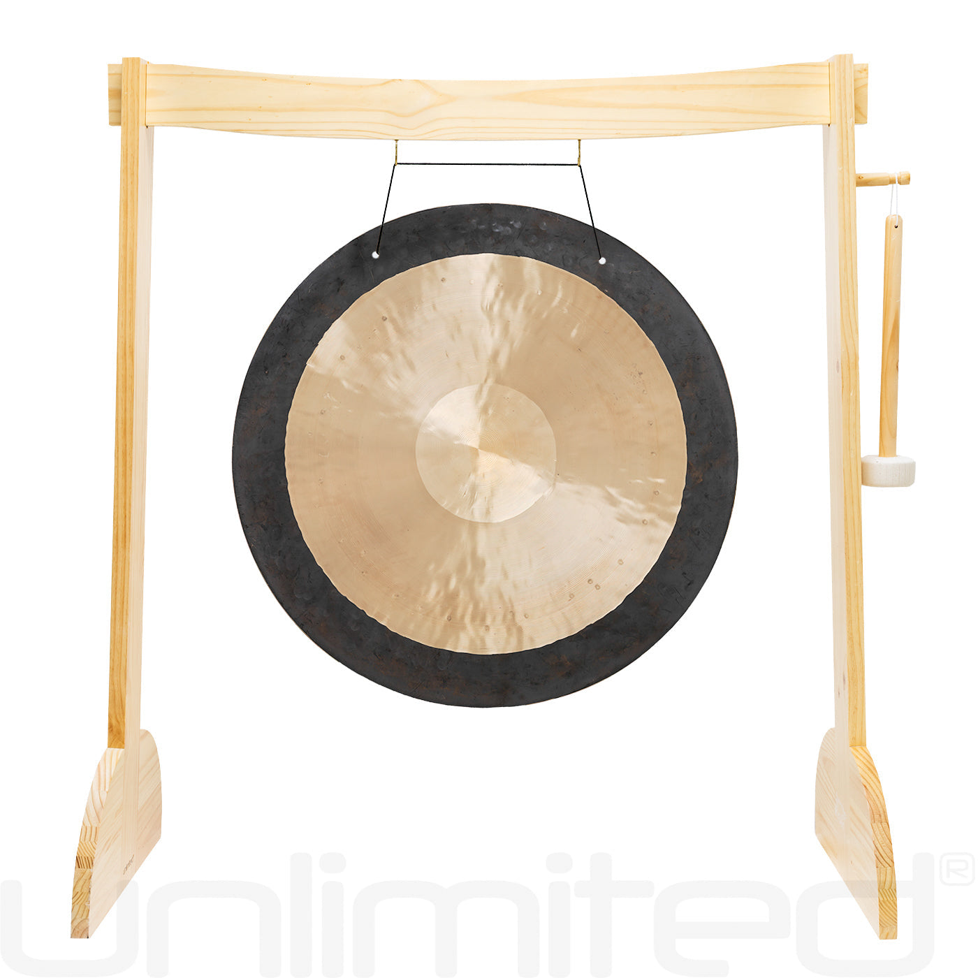 28" to 30" Gongs on the Small Lunaphonic Wood Gong Stand