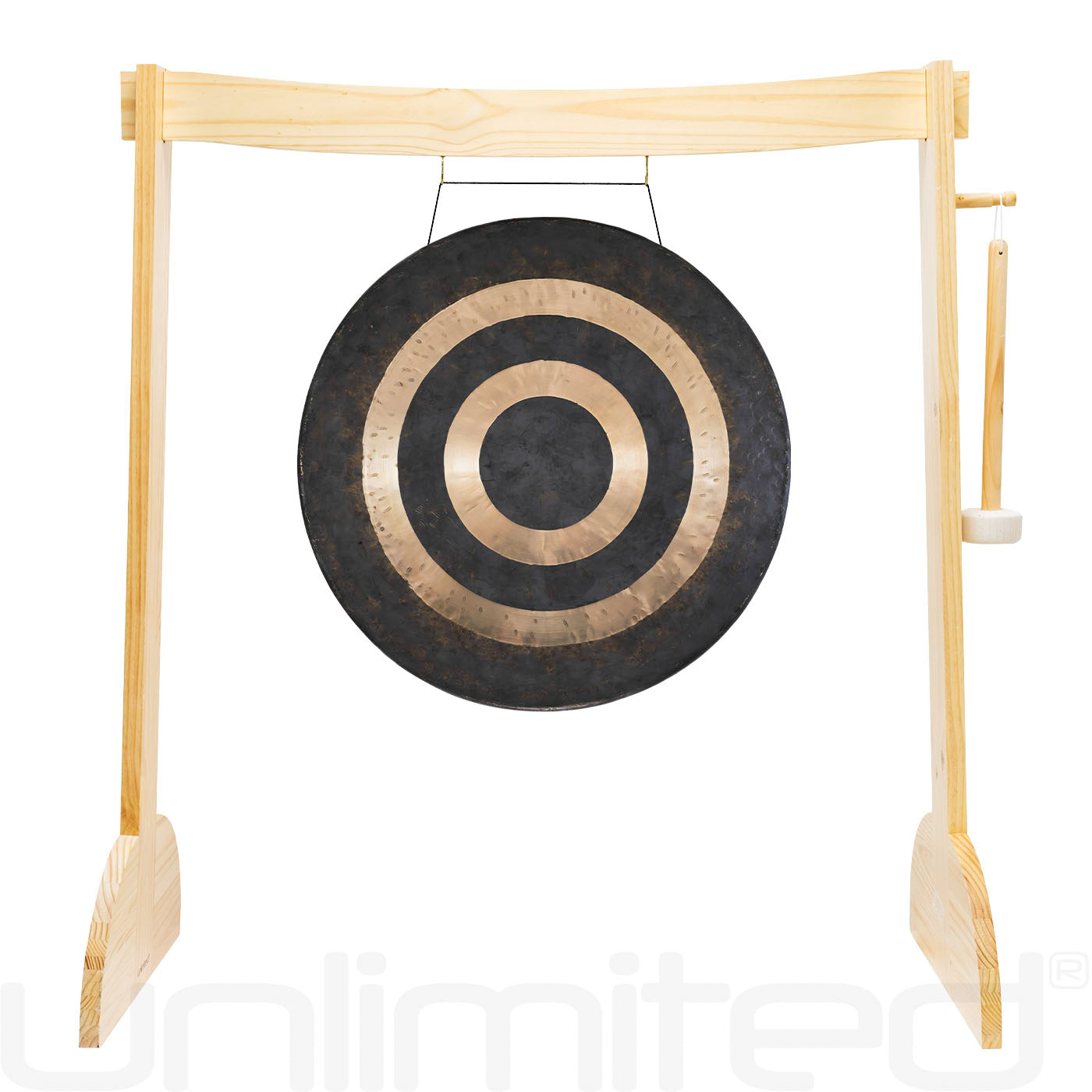 24" to 26" Gongs on the Small Lunaphonic Wood Gong Stand