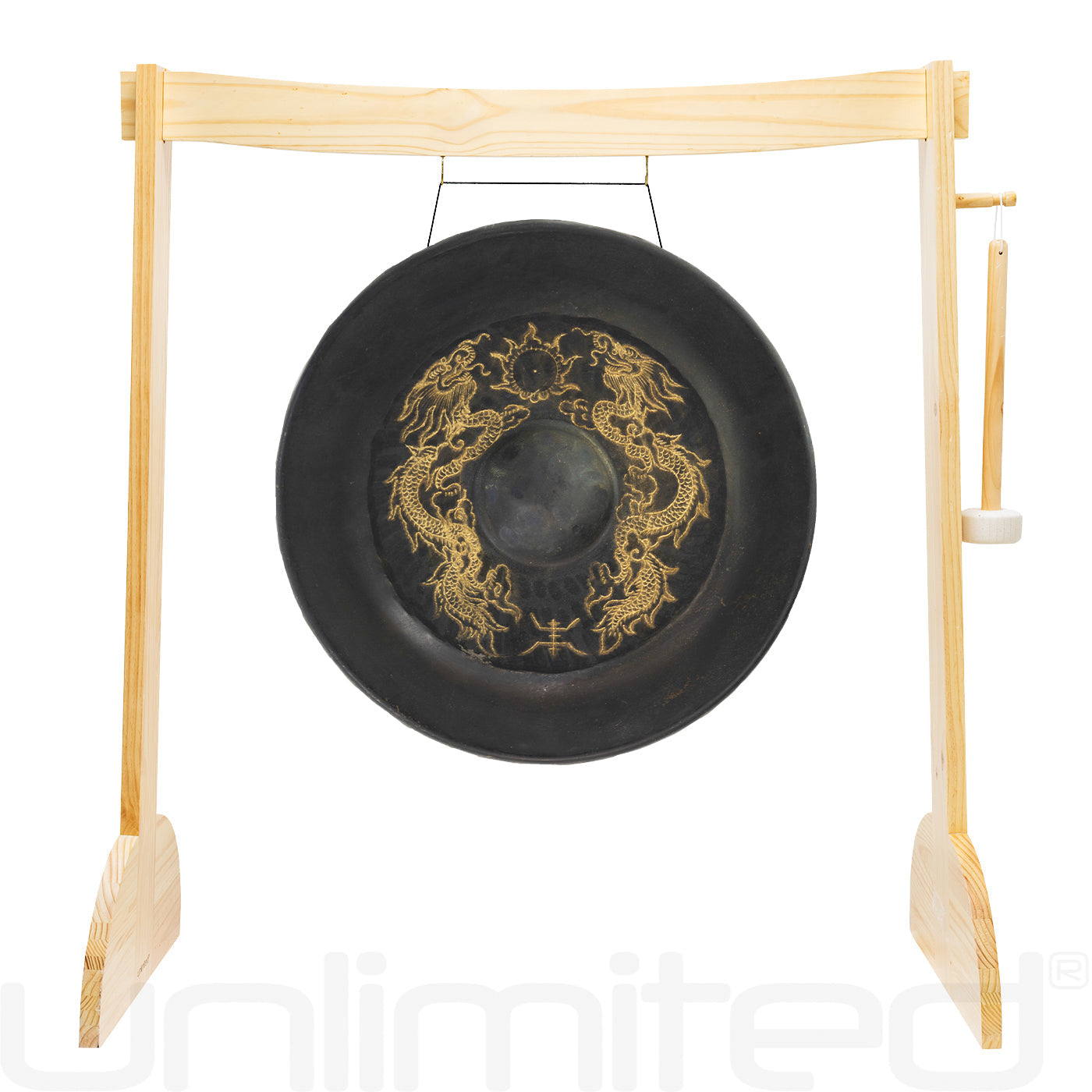 20" to 36" Vietnamese Dragon Gongs on Stands | Gong & Stand Combo | Wiccan Center