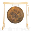 32" Gongs on the Lunaphonic Wood Gong Stand