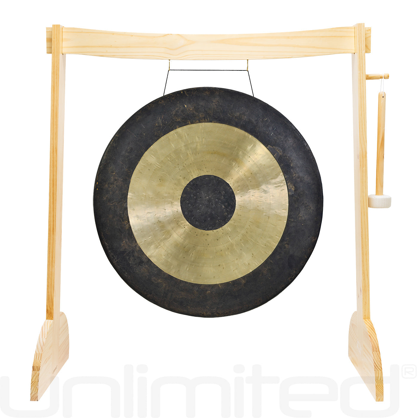 32" Gongs on the Lunaphonic Wood Gong Stand