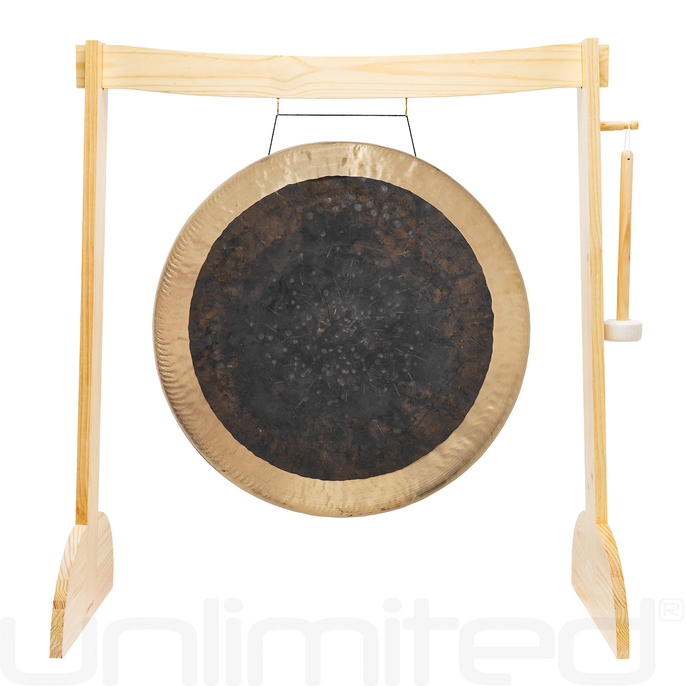 32" Gongs on the Lunaphonic Wood Gong Stand