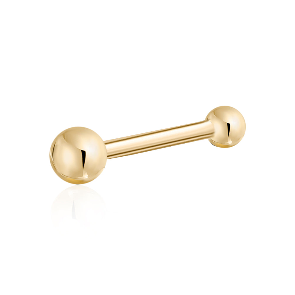 14k Gold Nose Ring Tiny Ball Micro Stud Piercing Body | Body Piercings | Wiccan Center