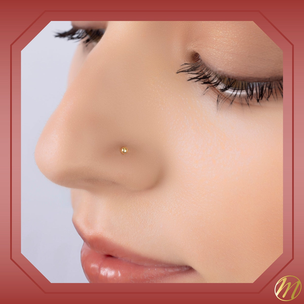 14k Gold Nose Ring Tiny Ball Micro Stud Piercing Body | Body Piercings | Wiccan Center