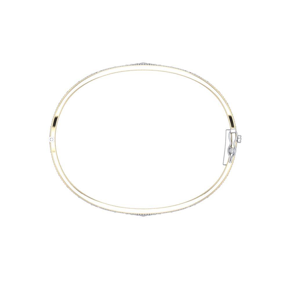 Small Sterling Silver and 14K Gold Accent Border Celtic Knotwork Bangle With Open Lock MBA211