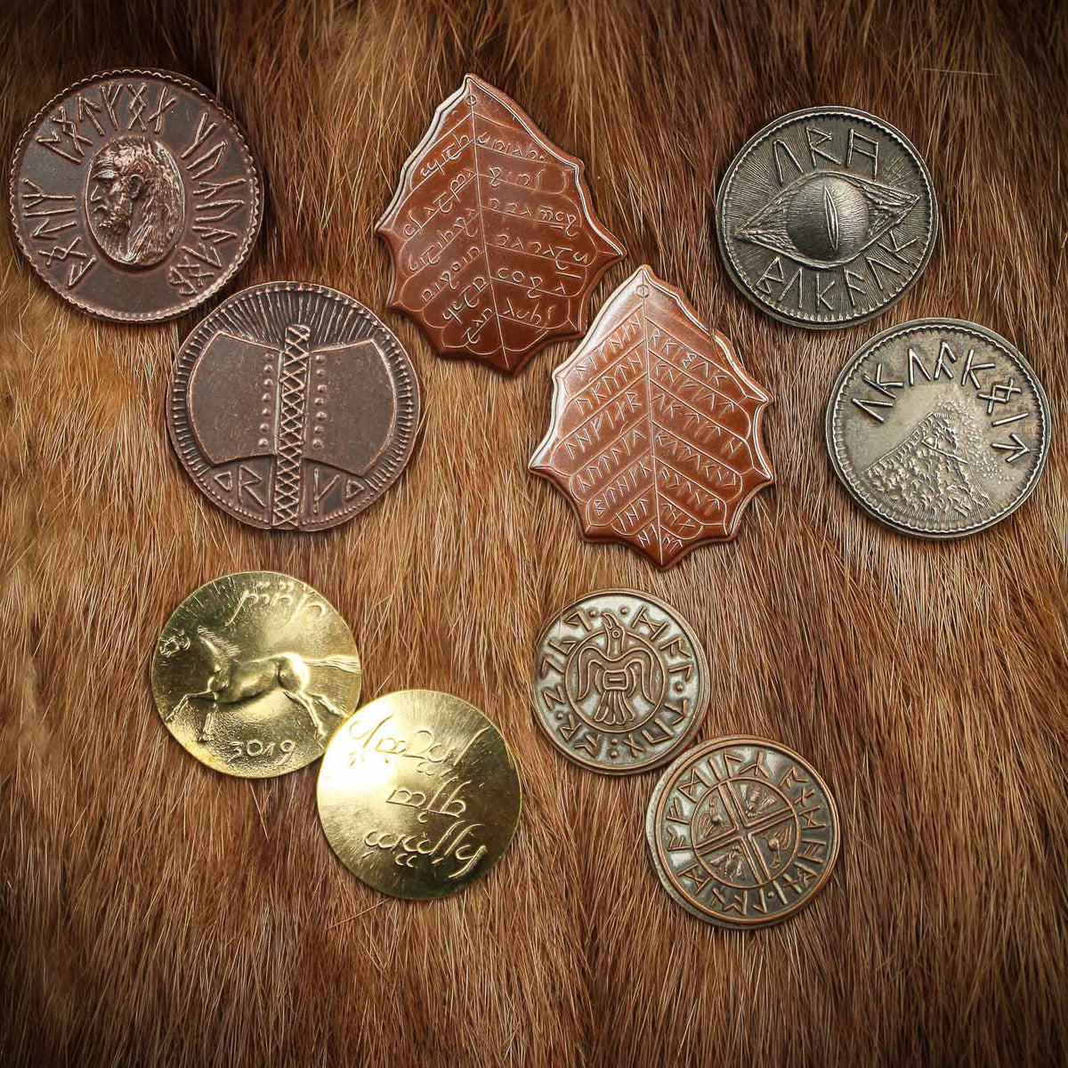 The Lord of the Rings™ Set #1 - Middle-earth Set of Five Coins | Artwork | Wiccan Center