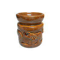 Ceramic Tea Light Oil Burner - 3 Elephant - Random Color | INCENSE AND CANDLES | Wiccan Center