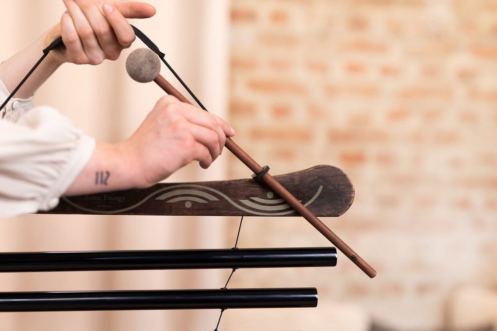 38" Meditation Flow Chime, 432 Hz, 10 Notes, C Minor, Black | | Wiccan Center