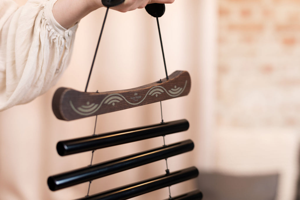 38" Meditation Flow Chime, 432 Hz, 10 Notes, C Minor, Black | | Wiccan Center