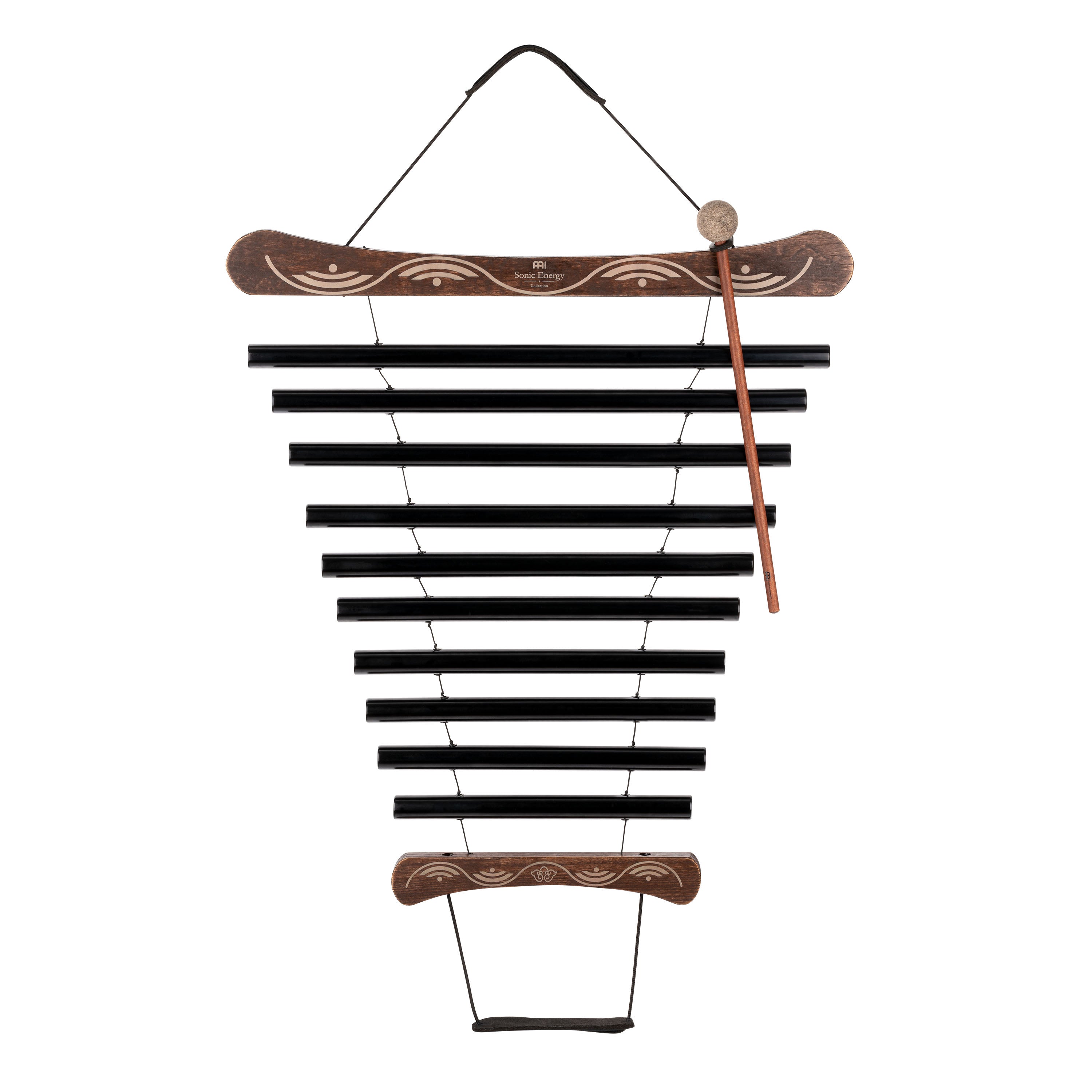 38" Meditation Flow Chime, 432 Hz, 10 Notes, C Minor, Black | | Wiccan Center