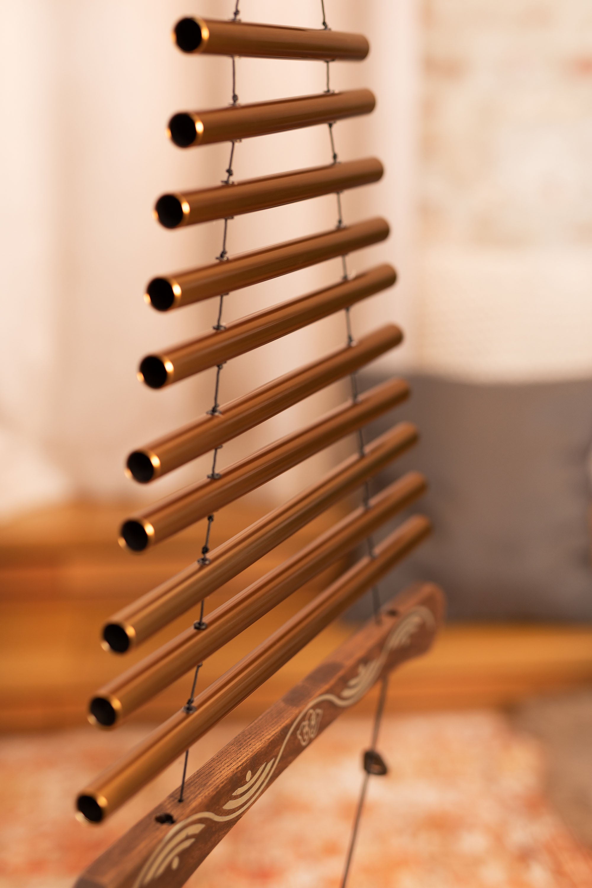 35" Meditation Flow Chime, 440 Hz, 10 Notes, D Major, Bronze | | Wiccan Center