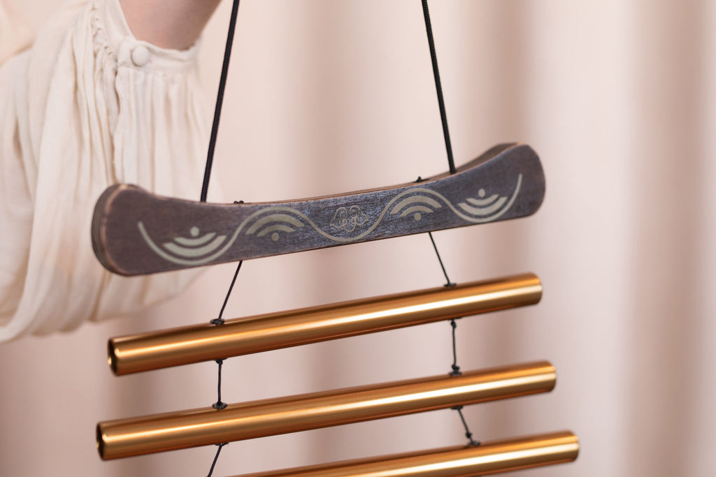 35" Meditation Flow Chime, 440 Hz, 10 Notes, D Major, Bronze | | Wiccan Center