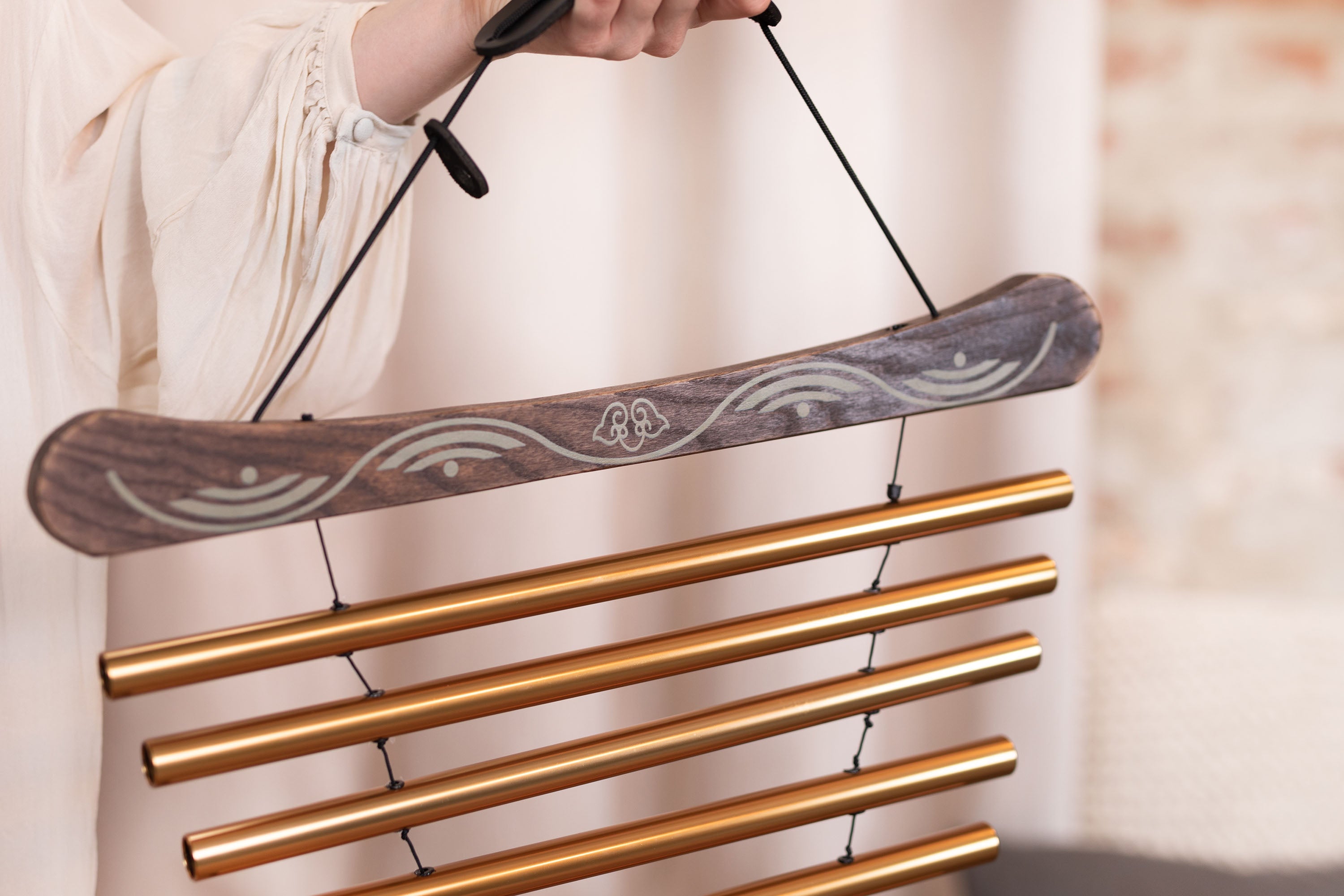 35" Meditation Flow Chime, 440 Hz, 10 Notes, D Major, Bronze | | Wiccan Center