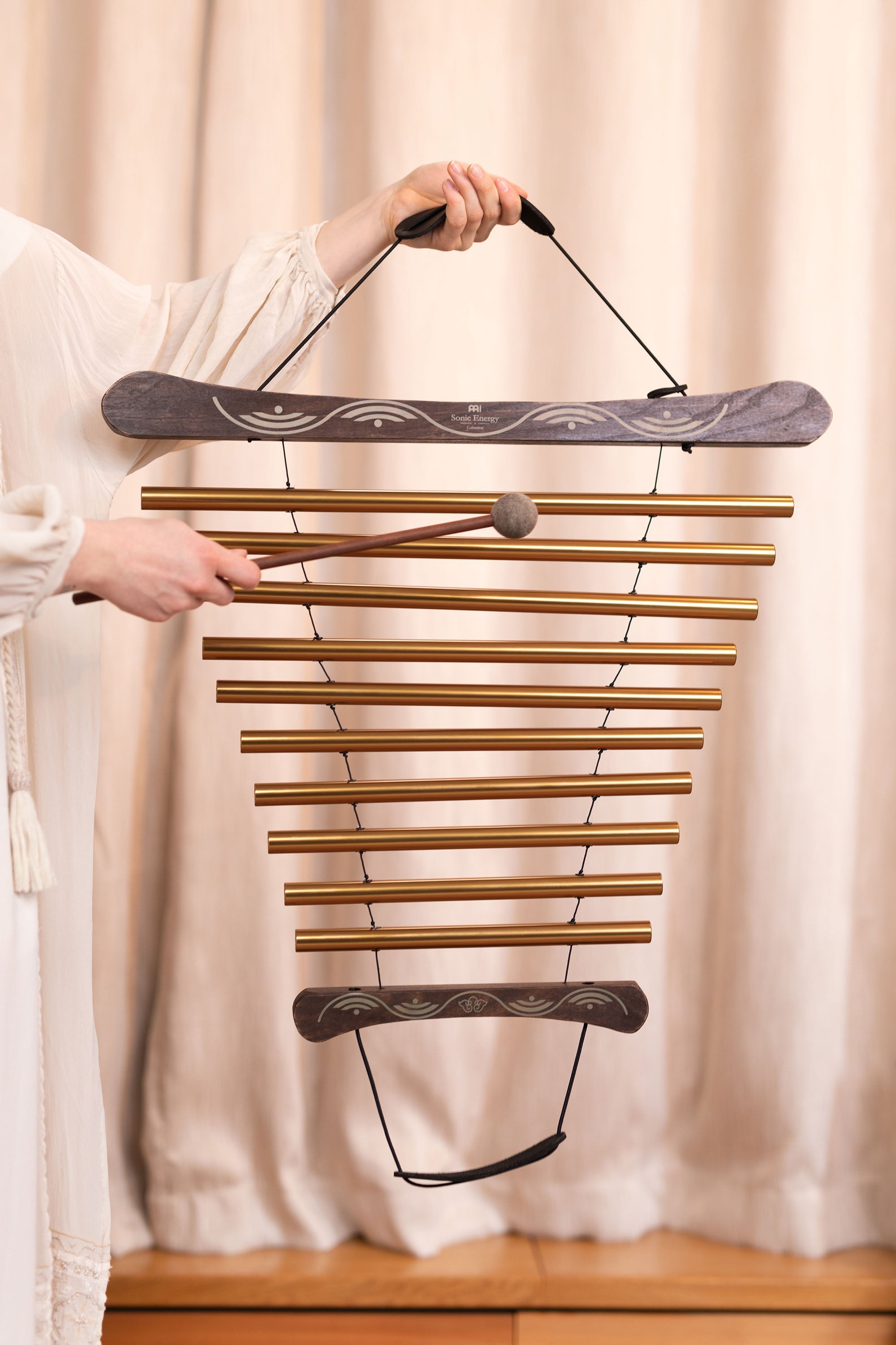 35" Meditation Flow Chime, 440 Hz, 10 Notes, G Major, Bronze | | Wiccan Center
