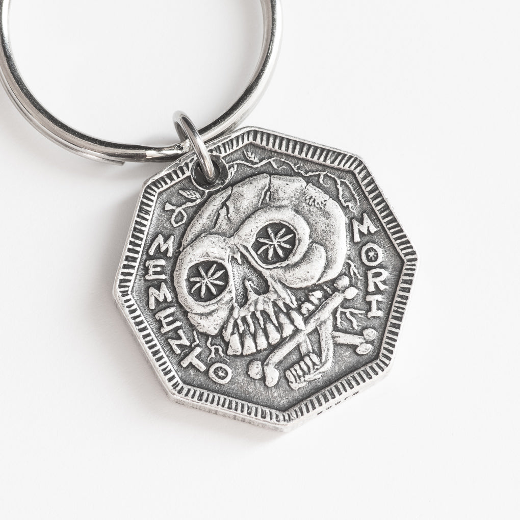 Memento Mori Silver Necklace or Charm - Memento Vivere Reminder Jewelry | Necklaces | Wiccan Center