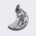 Crescent Silver Moon Necklace or Keychain