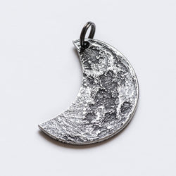 Crescent Silver Moon Necklace or Keychain | Charms & Pendants | Wiccan Center