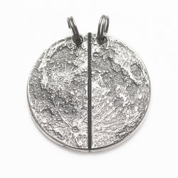 Half Moon Breakable Silver Necklace or Keychain | Charms & Pendants | Wiccan Center